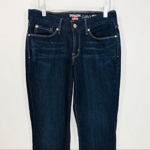 DENIZEN Curvy Skinny Bootcut Stretch Dark Jeans